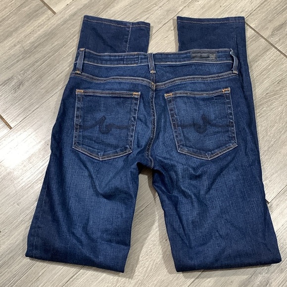 AG ADRIANO GOLDSCMIED “The Harper” Essential Straight DarkWash Straight Jeans - Picture 3 of 12